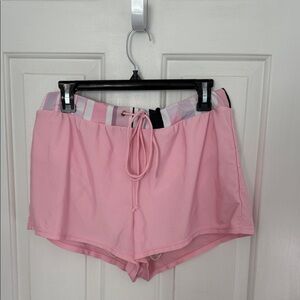 Pink Drawstring Women’s Swim Suit Bottoms Size Large with Lining
